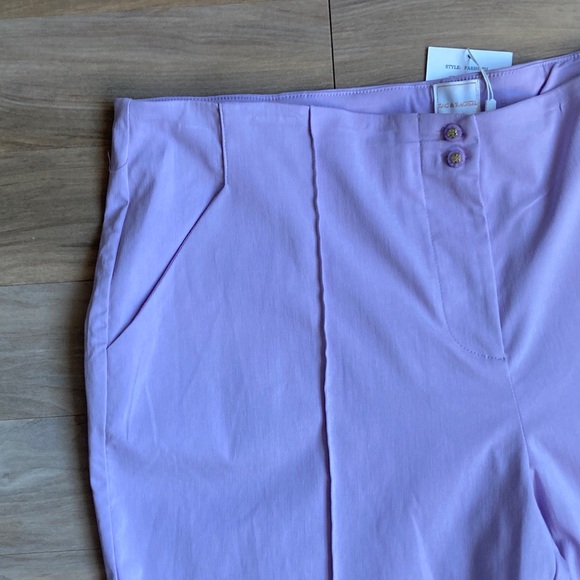 Zac & Rachel lavender pant with stretch career office business casual 20W - Picture 14 of 17